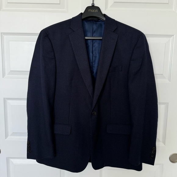 Navy Blue Chaps Sport Coat 44R - Picture 1 of 3